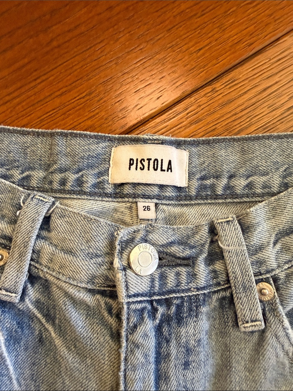 Pistola Light Blue Mid- Rise Denim - Picture 3 of 8
